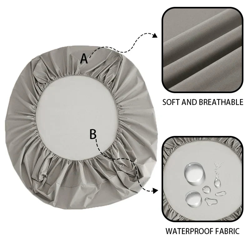 Verstellbarer wasserdichter Matratzenschoner, Spannbettlaken mit Gummizug