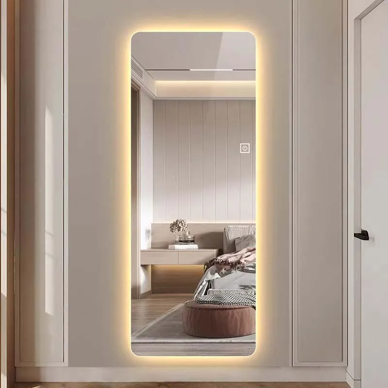 Rechteckiger Spiegel mit LED-Beleuchtung - 50x160cm