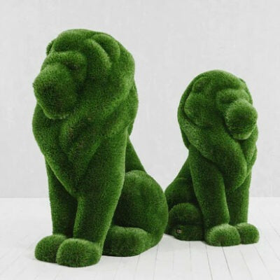 Sitzender Löwe Topiary