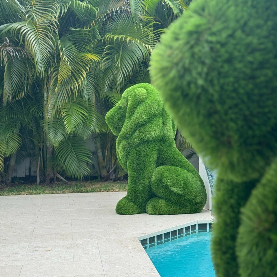 Sitzender Löwe Topiary