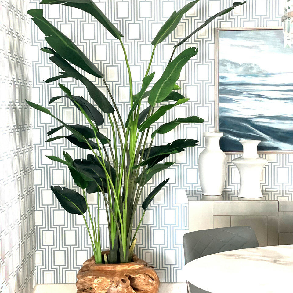 Großes Teakholzschiff mit großem Paradiesvogel