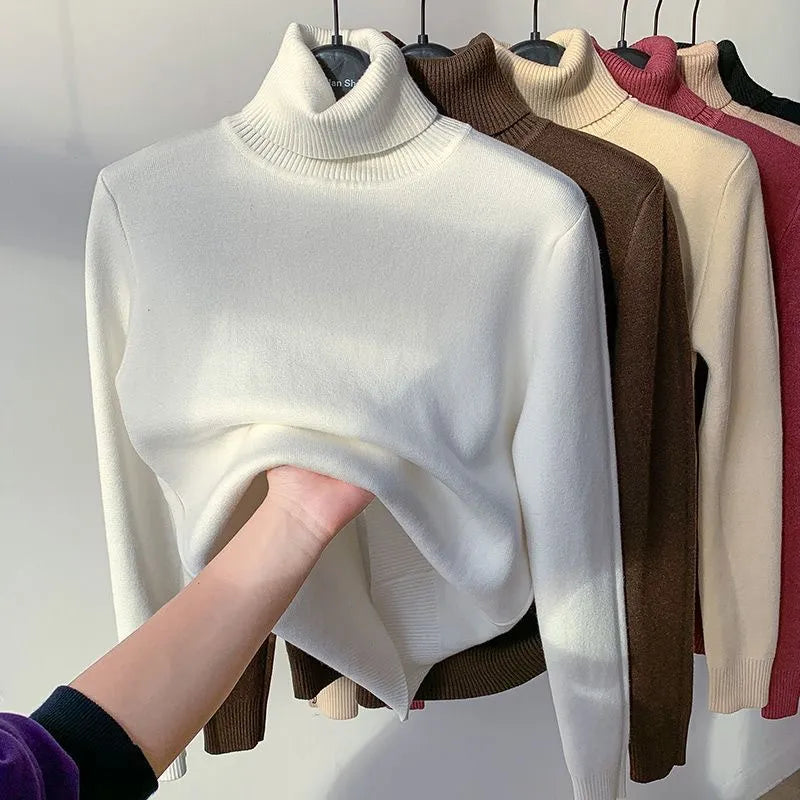 Gefütterter Rollkragenpullover