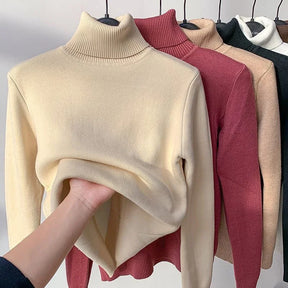 Gefütterter Rollkragenpullover
