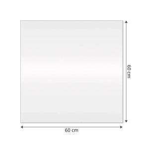 Schlanker quadratischer Spiegel mit LED 60x60cm